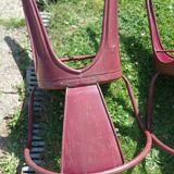 Xavier Pauchard for Tolix table G and 3 chairs A56