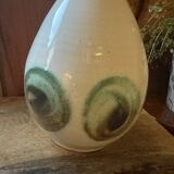 handmade ceramic vase, unique piece, signed