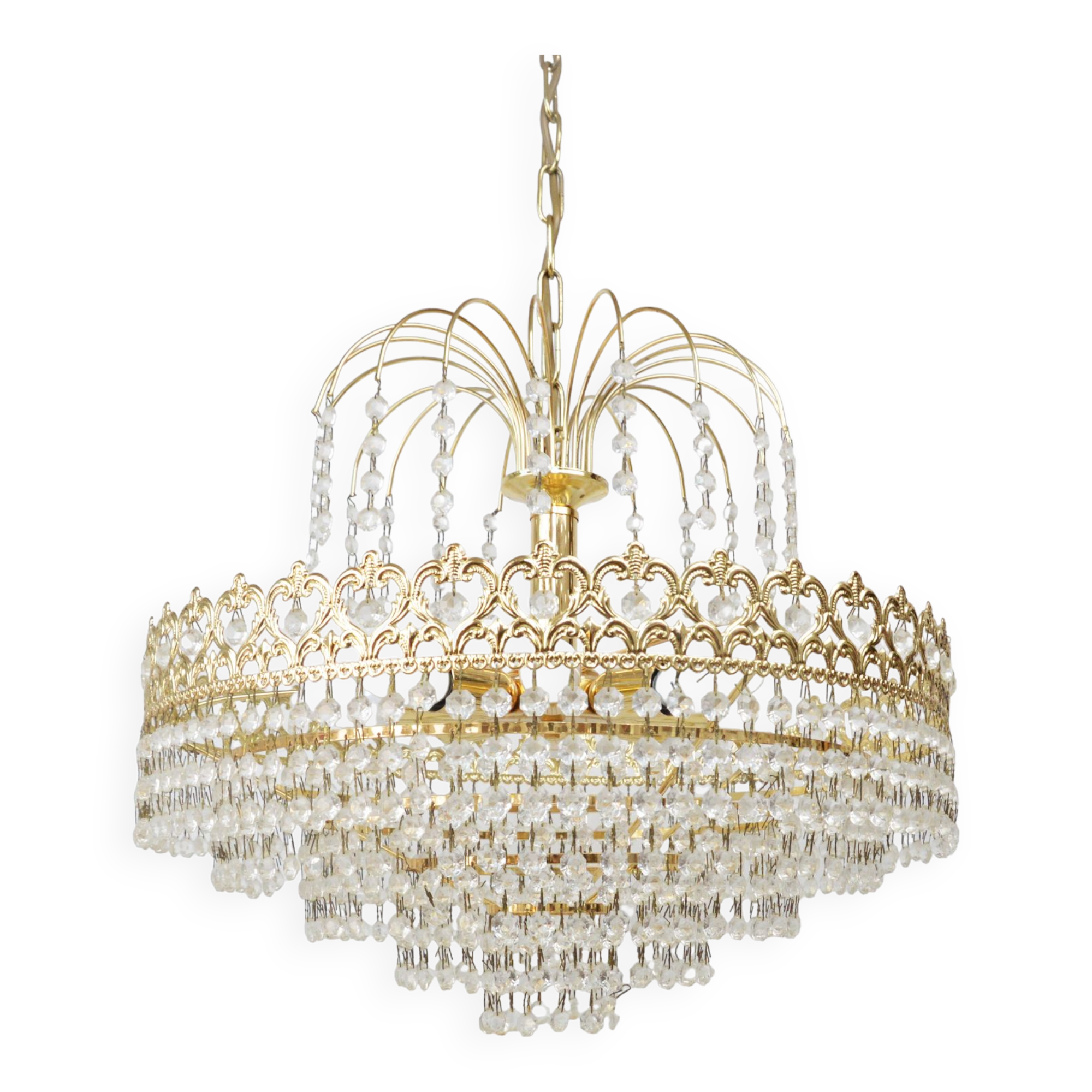 Crystal chandelier, Germany, 1970s