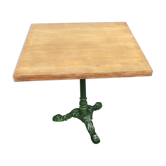 Table bistrot 1900 fonte émaillée vert forêt