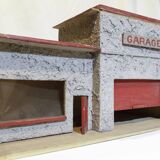 Old wooden garage toy