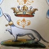 Small antique plate from Blois – ermine decoration – Émile Balon