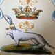 Small antique plate from Blois – ermine decoration – Émile Balon