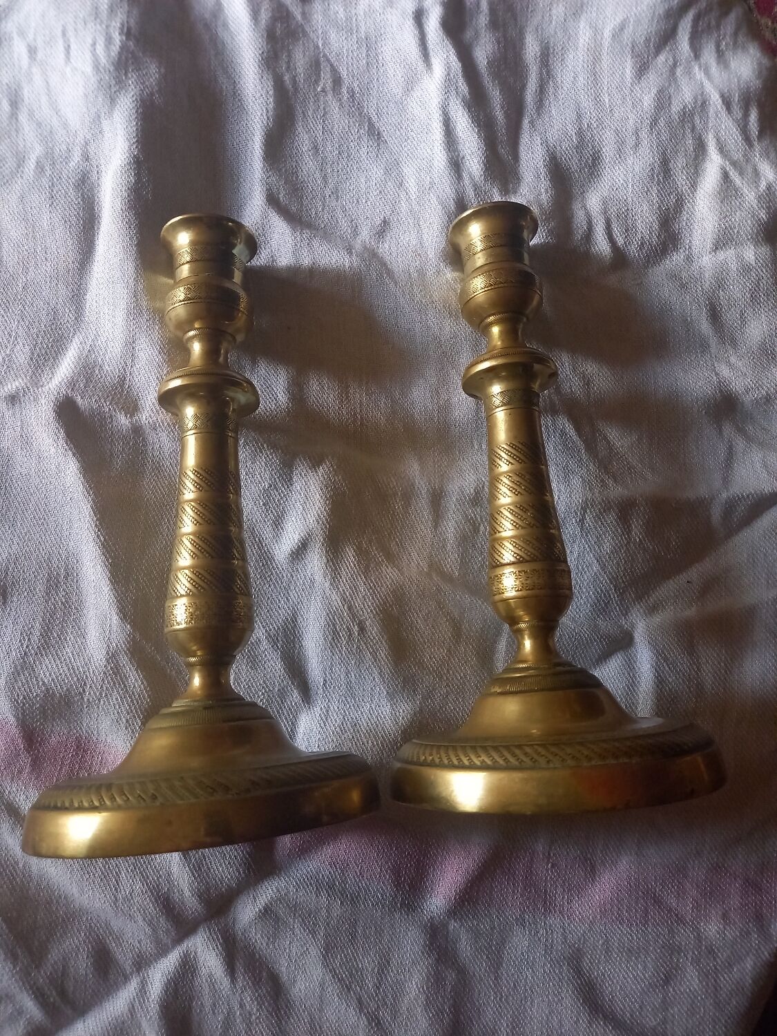 Pair of antique candlesticks