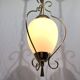 1-light lantern in gold metal