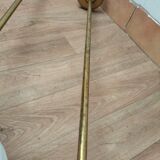 Pair brass and glass chandeliers