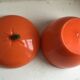 Orange ice bucket 60s