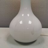 Helios table lamp, teardrop shaped, made of white opal glass. 1986 Denmark