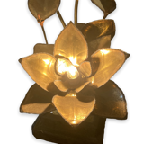 Lamp water lily in golden brass