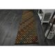 1970s Vintage Turkish Oushak Handmade  Colorful Runner Rug 70x290