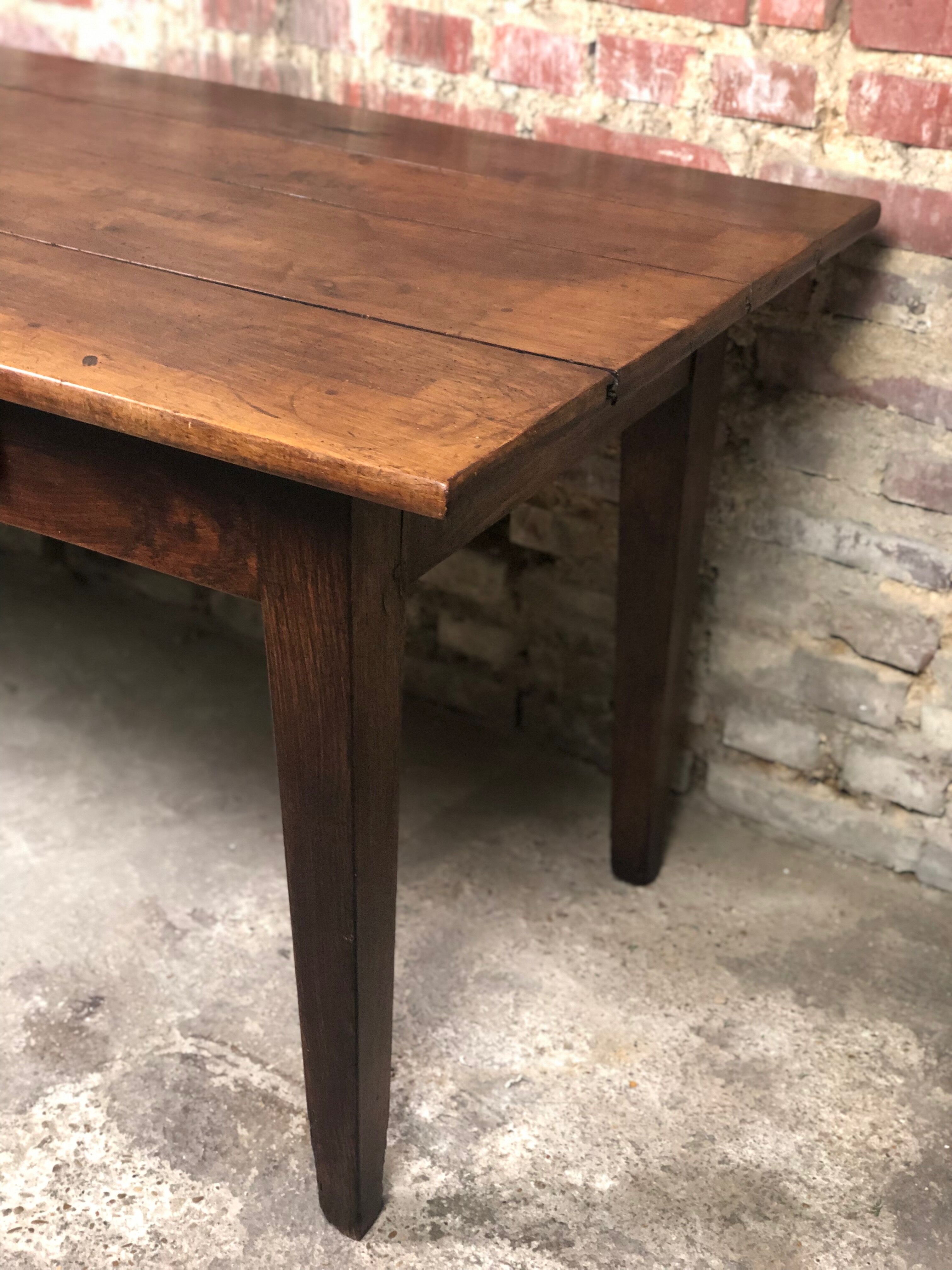 Farm table / walnut office late nineteenth century