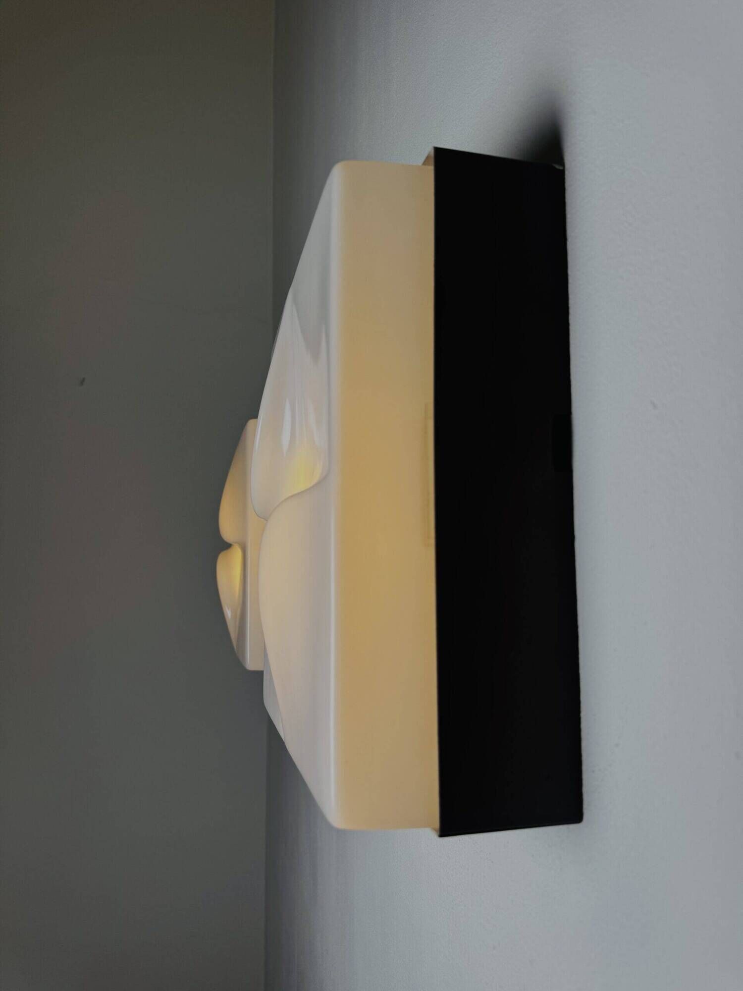 F-3071 Square Abstract Wall Lamps By Raak Amsterdam, The Netherlands 1970S