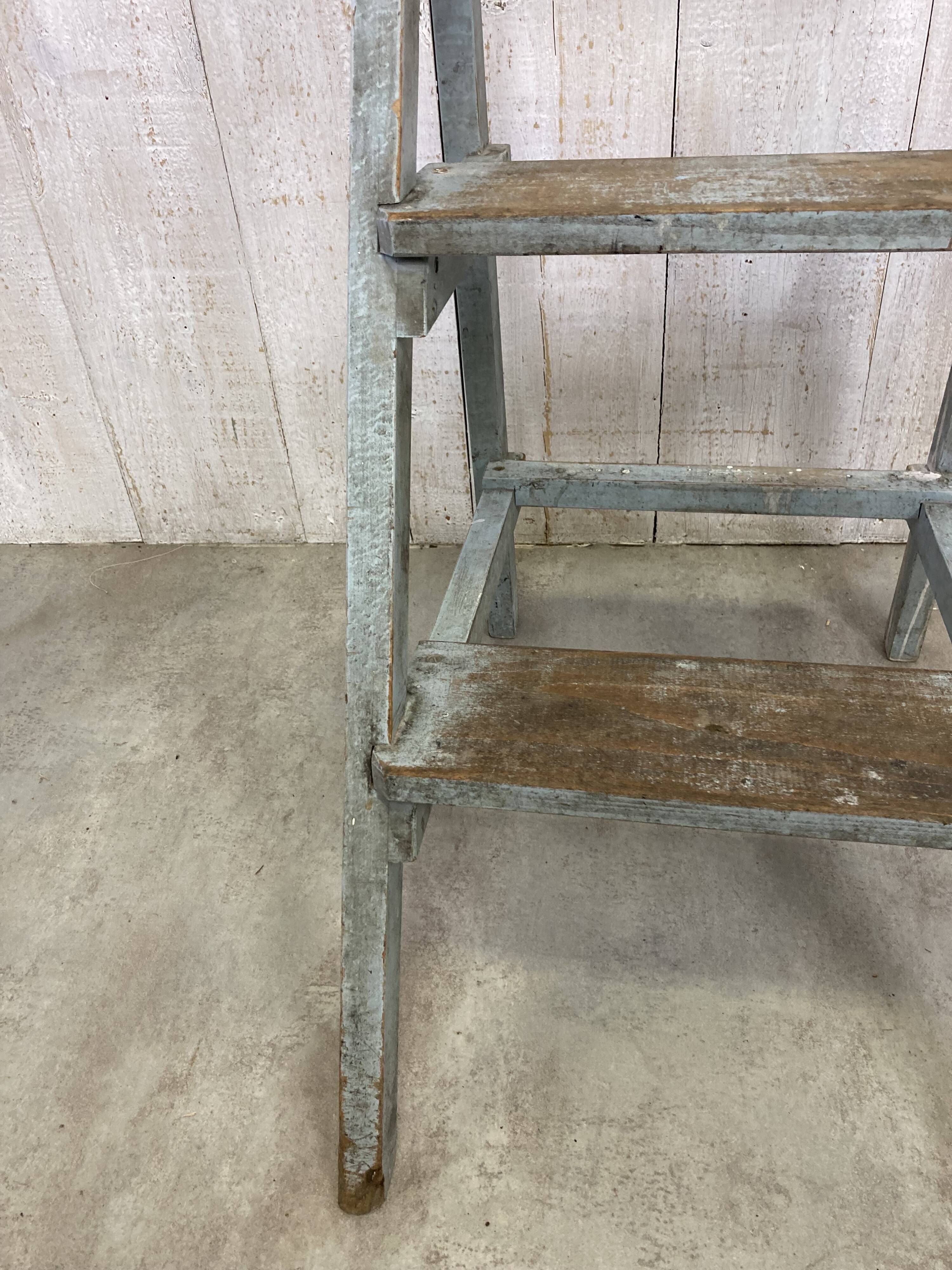 Stool and workshop step ladder set