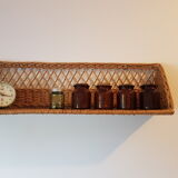 Rattan shelf
