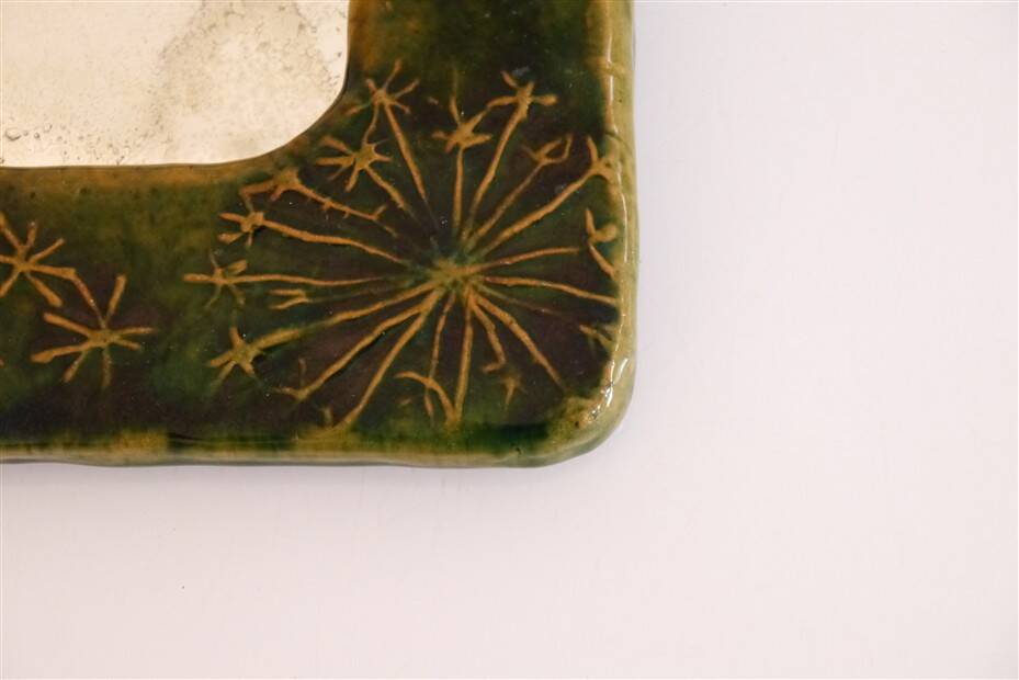 Scandinavian ceramic mirror 1960