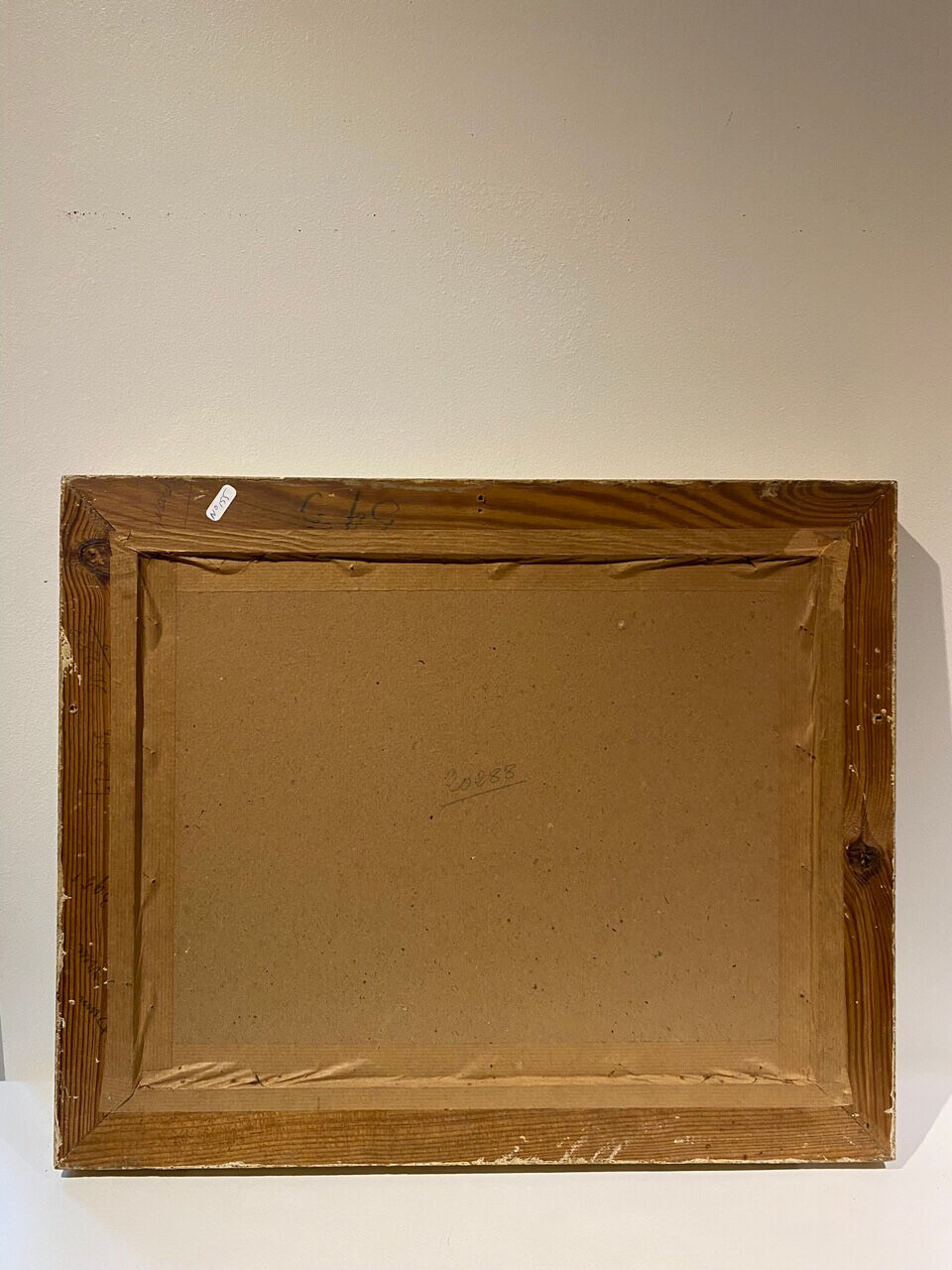 Tableau ancien , paysage dans la nature, signé Andrée Bouchard ( 1903-2002)
