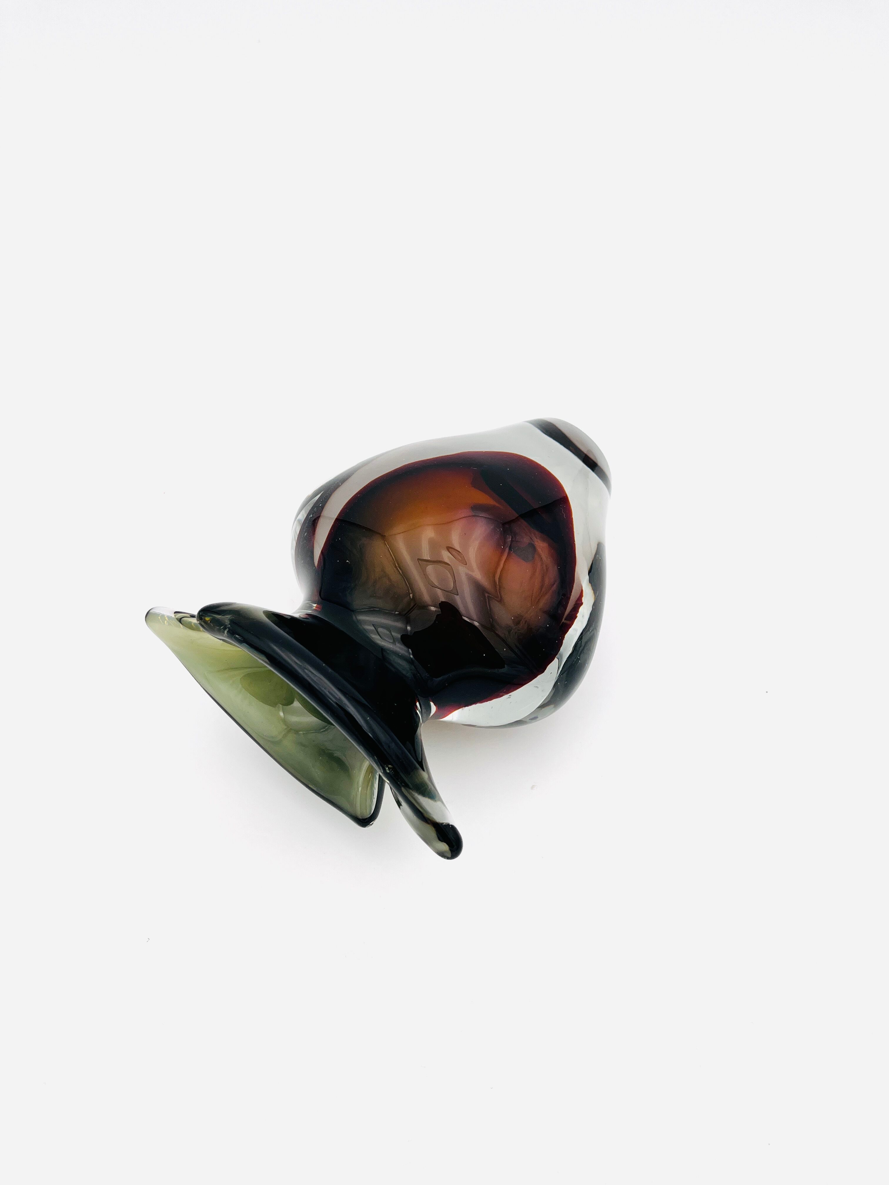 Murano Sommerso vase by Flavio Poli for Seguso 1960