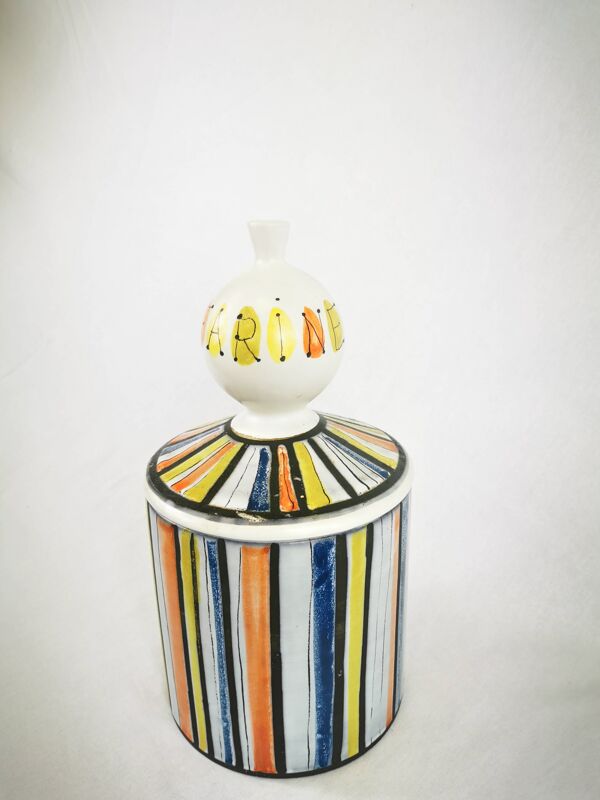 Pot En Céramique ''farine'' Signé Roger Capron Vallauris