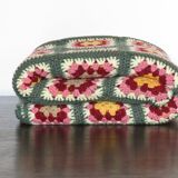 Couverture en crochet 70's - fait main-