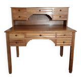 Solid walnut graduated desk