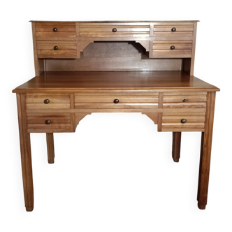 Solid walnut graduated desk