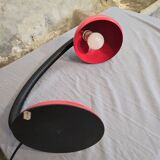 Red designer desk lamp for Hustadt, by Klaus Hempel. 1970s