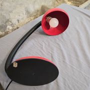 Red designer desk lamp for Hustadt, by Klaus Hempel. 1970s