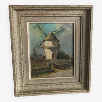 Oil on canvas Windmill