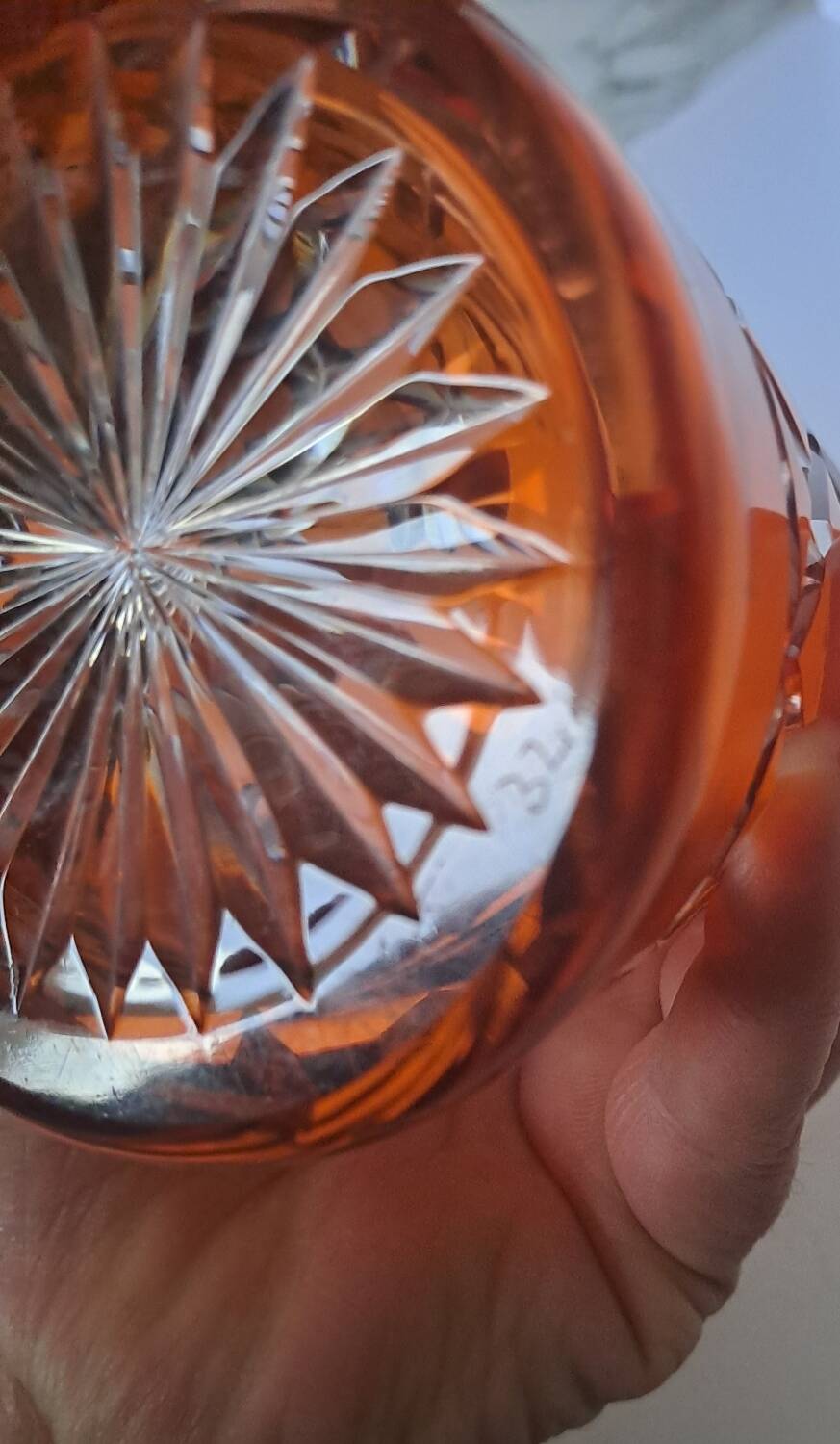 Crystal liqueur service from Saint Louis, Massenet model.