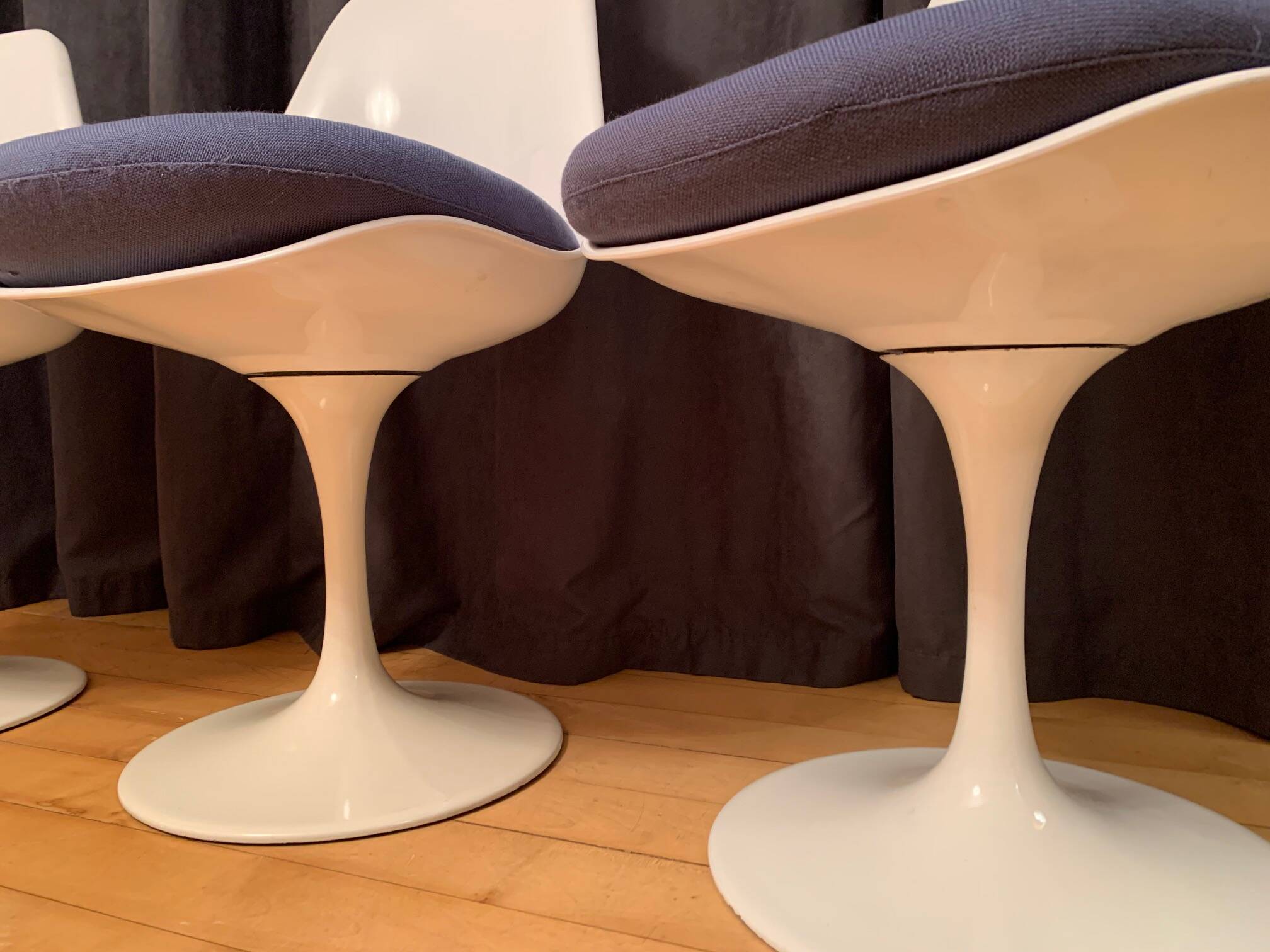 Set of three Tulip chairs, Rudi Bonzanini, Italy, 1970s