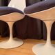 Set of three Tulip chairs, Rudi Bonzanini, Italy, 1970s