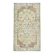 Tapis turc jaune clair et marron, 114 x 204 cm
