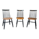 3 vintage Fanett chairs, Tapiovaara model, Stol Kamnik edition
