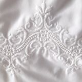 Embroidered tablecloth and 12 towels