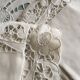 Sheet and pillowcases embroidered linen Richelieu old Castle