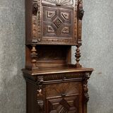 Renaissance cabinet in oak with brown patina circa 1850