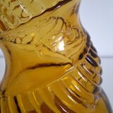 Vintage amber candle holder