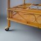 1960s Exquisite Italian Bamboo & Rattan Bar Cart by Franco Albini - Mid Cen