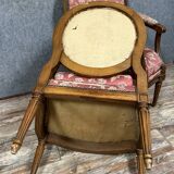 Paire de fauteuils style Louis XVI en bois sculpté vers 1850
