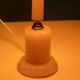 Bohemian chic natural stone table lamp, mid-century onyx table lamp.