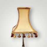 Vintage Fish Side Lamp - Grey Marble Base and Brass Fish