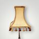 Vintage Fish Side Lamp - Grey Marble Base and Brass Fish