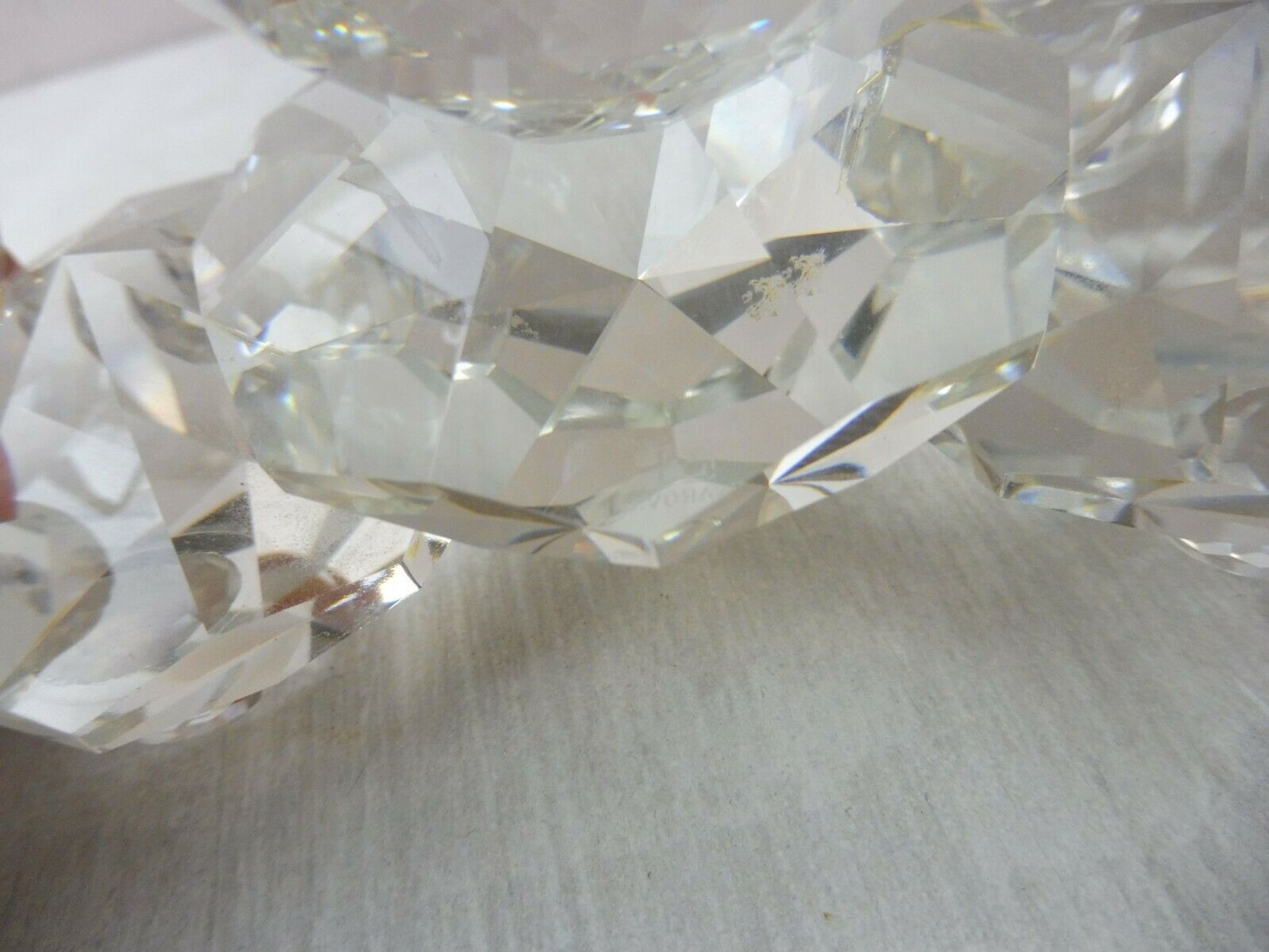 Candle holders with 3 candles, made of Swarovski crystal