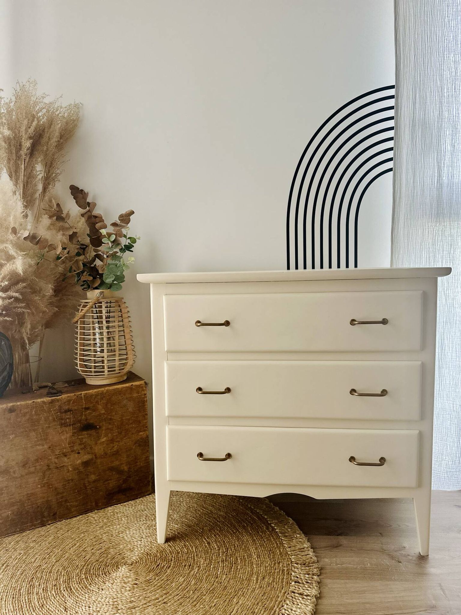 Commode vintage année 60 style parisienne