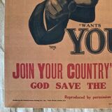 Print "Lord Kitchener Wants You" 1914 by artist Alfred Leete