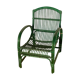 Fauteuil rotin vert