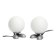Pair of 1990s table lamps with a cast aluminum base by Sompex