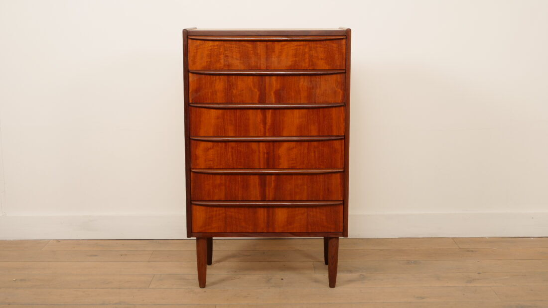 Vintage Danish chest of drawers | Teak | 6 drawers | 105 cm