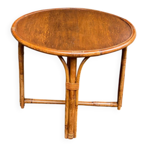 Table basse ronde en - bambou