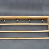 1960s Pair of Mid-century Wooden Wall Hangers, Czechoslovakia